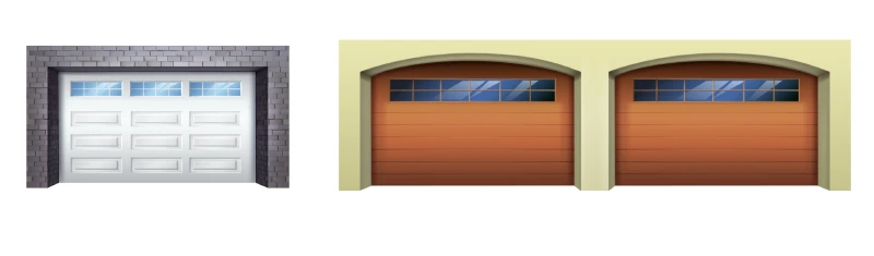 cooling garage with insulated doors